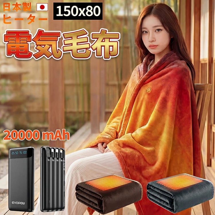電気毛布【大判】 電気毛布 掛け敷き 極暖 速暖 ひざ掛け 大判サイズ 電気ブランケット
