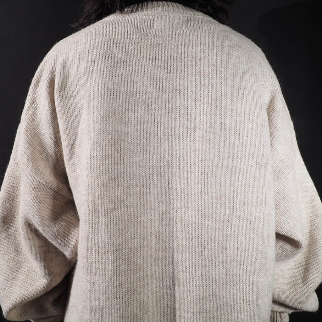 1990s Forrestal golf lesson animal embbossed vintage loose knit (made in Italy)