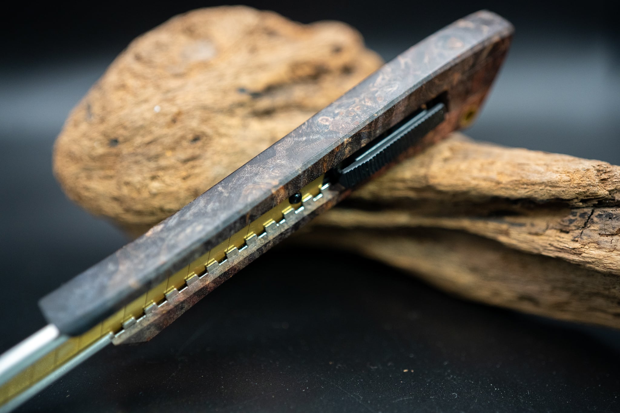 金杢犀×24季×flamberg 【千夢一夜】三日月 flamberg S型木製カッター
