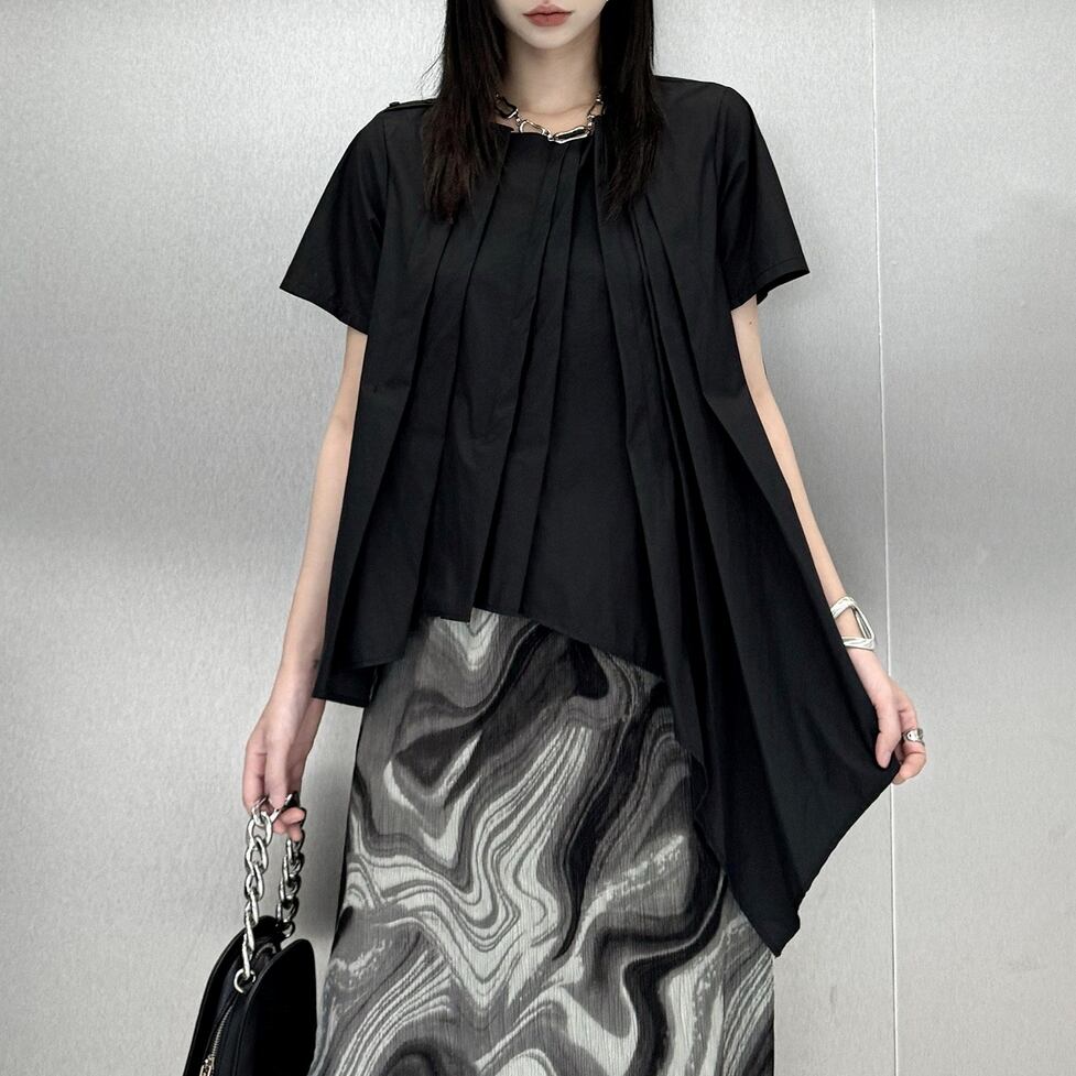 flare drape tops / l0633