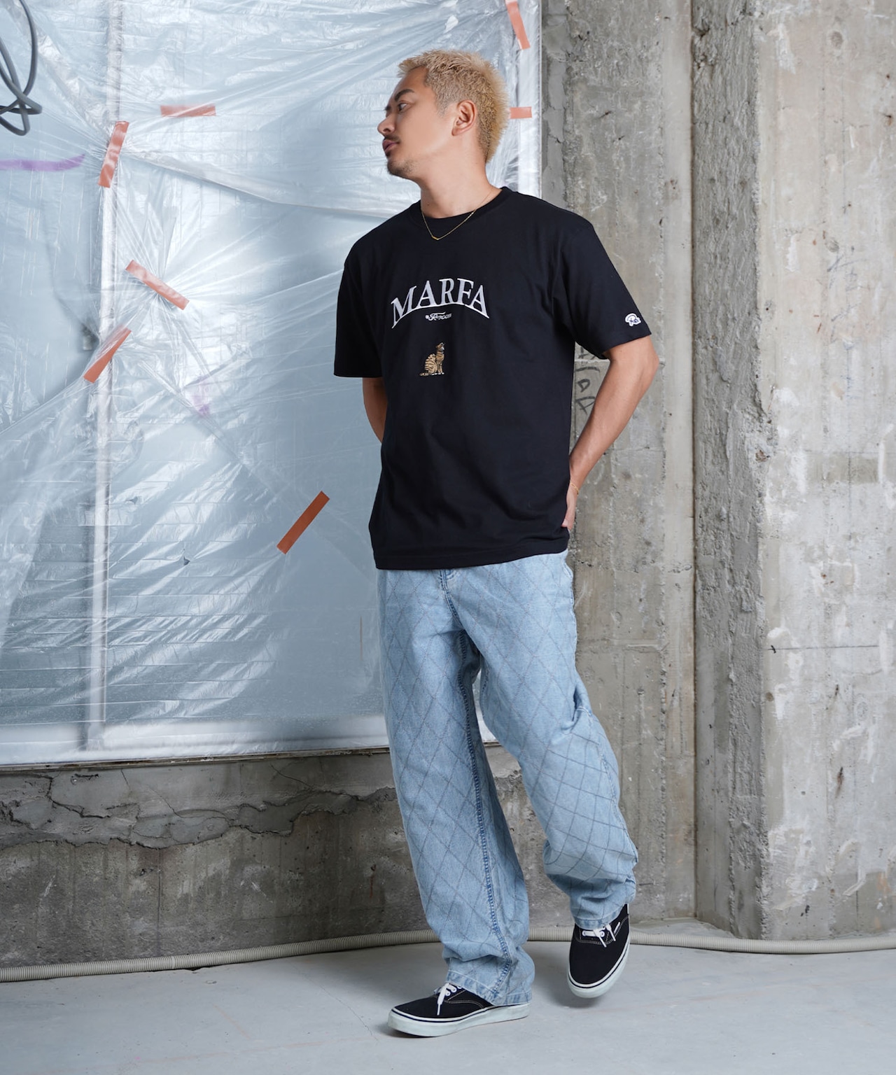 【#Re:room】MARFA CAT EMBROIDERY T-SHIRTS［REC750］