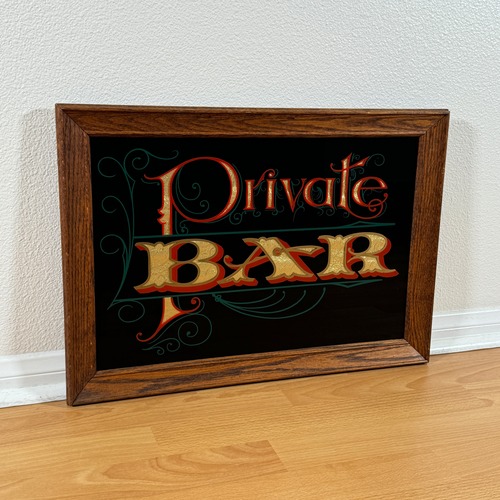 #1366 ビンテージ パブミラー BAR インテリア ディスプレイ