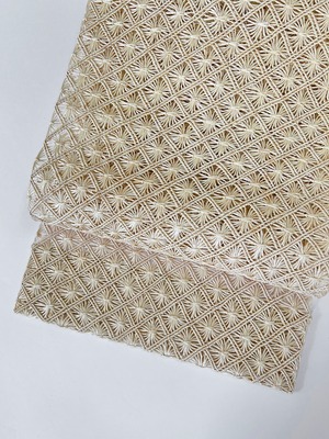 名古屋帯[ ビビディープ セレクト ] 芭蕉 生成り 羅