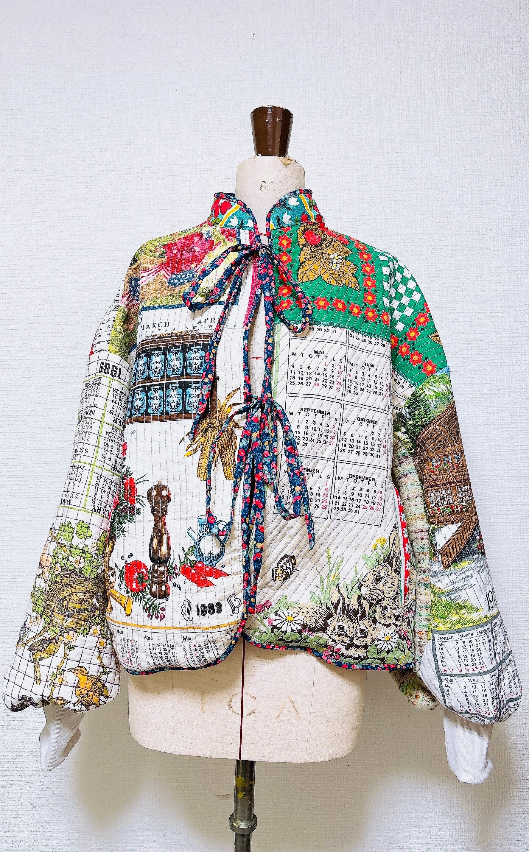Vintage tapestry quilted jacket