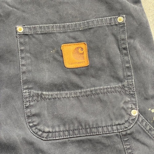 10s 茄子紺 ダブルニー Carhartt カーハート 32×32 詳細写真2