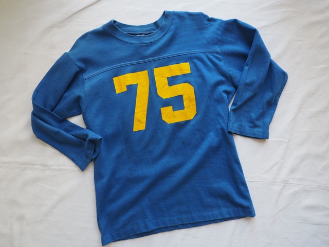 1970’s USA Artex Double Print Football T-Shirt／M