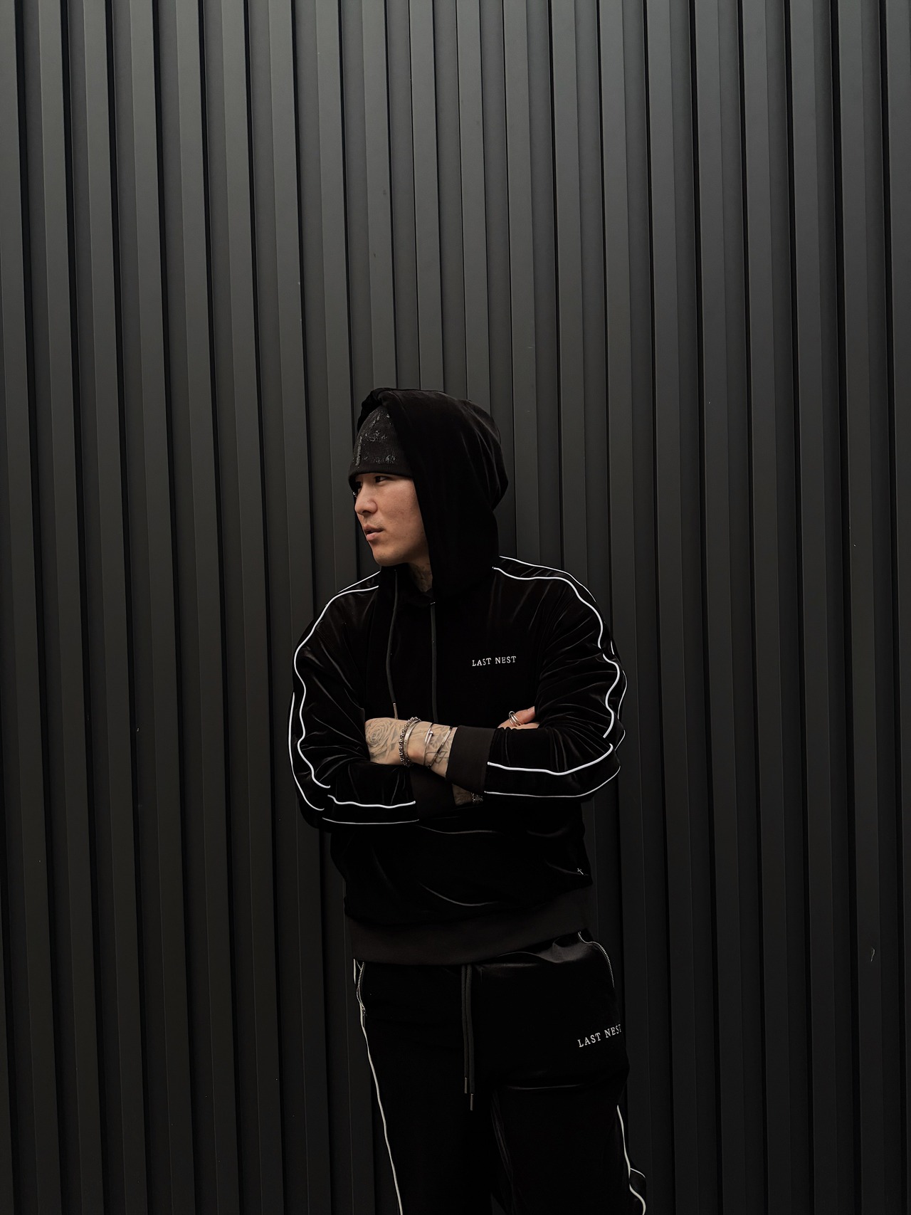 LAST NEST /OTHELLO exclusive velour track hoodie