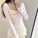 ポイントファーリボンカットソー ・78617