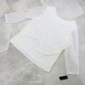 社交ダンス 衣装 スタンダード トップス レッスンウェア レディース 白 ICHIOKU イチオク ホワイト系 レース 練習着 長袖 フォーマル 薄手 フェミニン おしゃれ カジュアル シンプル 上品 洗練された デザイン 伸縮性 ポリエステル素材 高品質 ダンス練習用 ルームウェア 体型カバー スタイリッシュ トップスエレガント プロフェッショナル ダンス用品 競技用