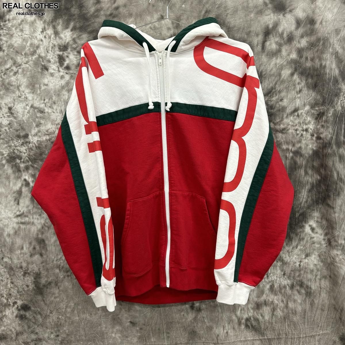 未使用】Supreme/シュプリーム【20AW】Big Logo Paneled Zip Up Hooded  