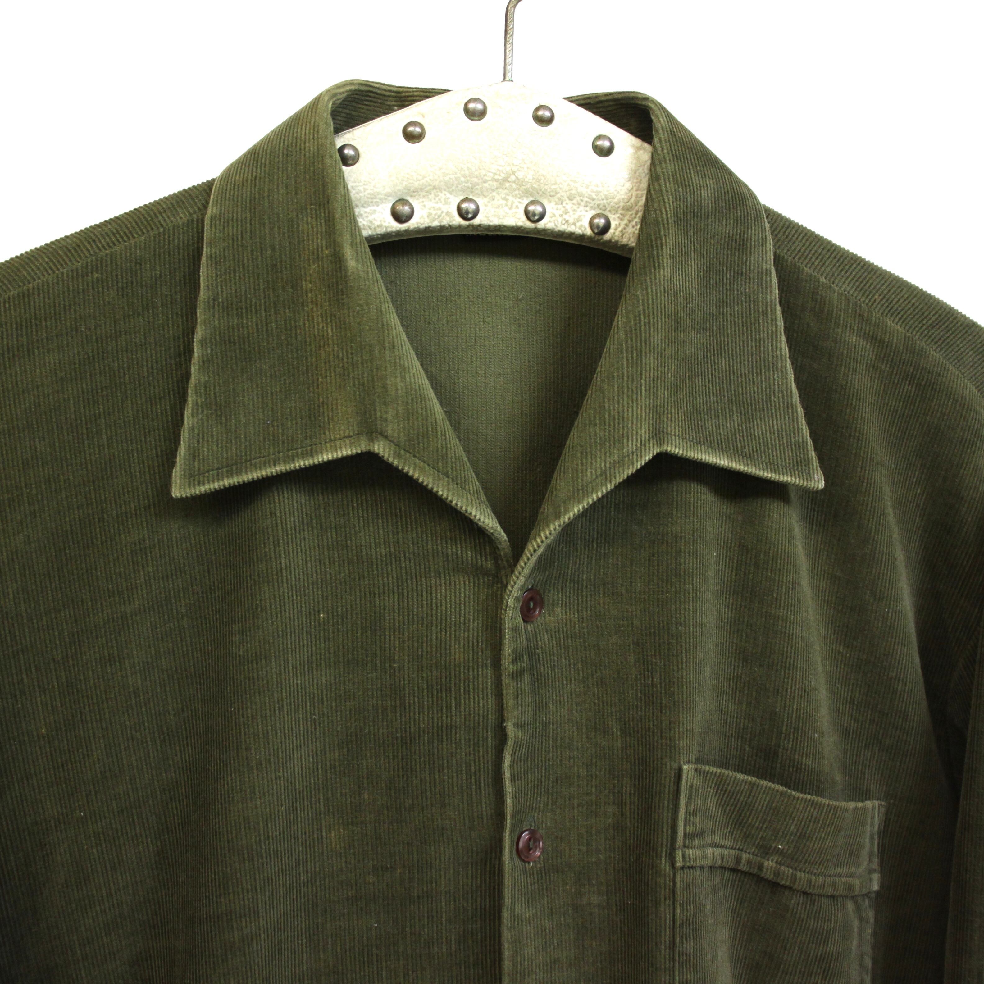 0159 / ~1980's walbusch olive cords shark collar オリーブ 0159 / ~1980's walbusch olive cords shark collar オリーブ