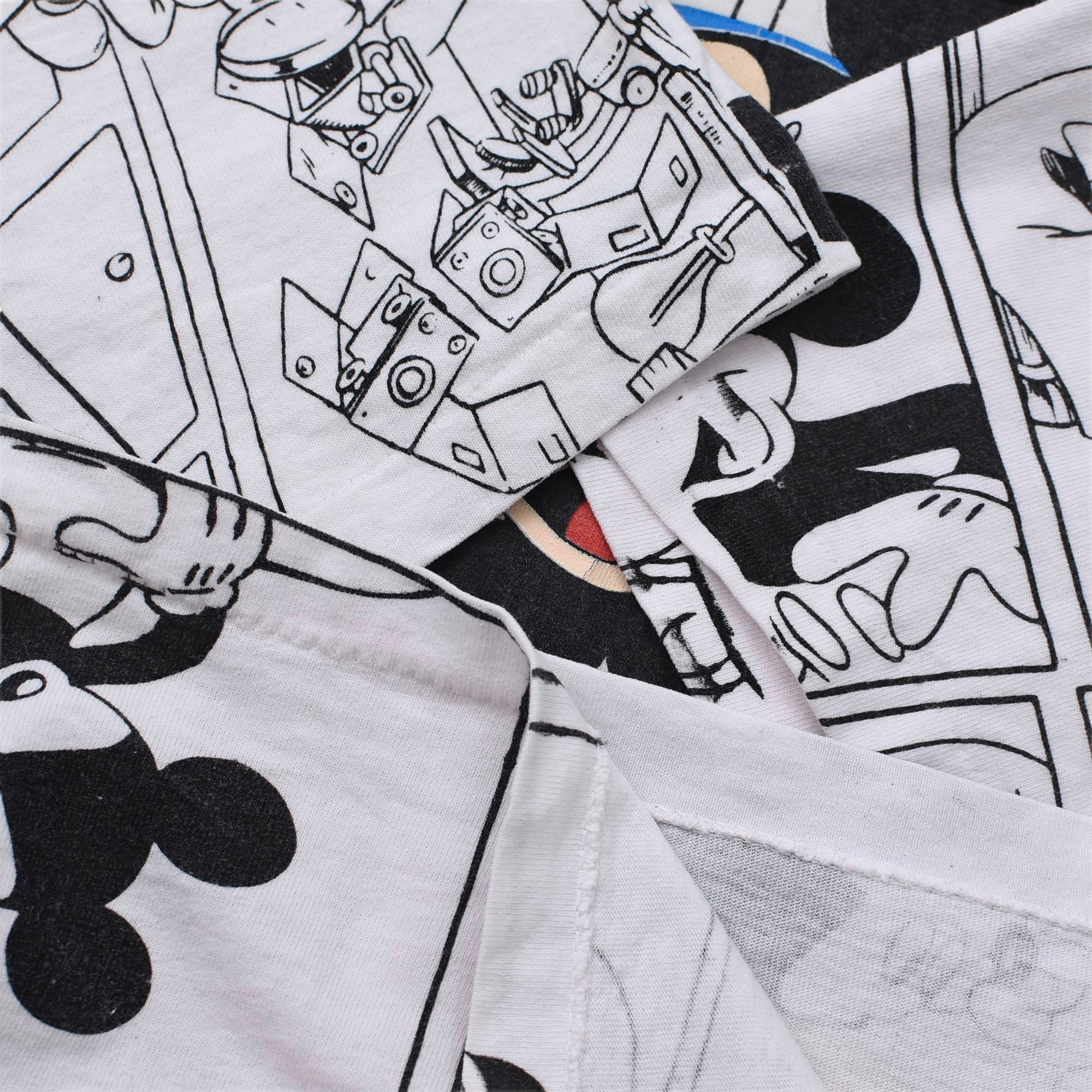 90's Sherry's BEST Mickey over print T-shirt Made in USA | 古着屋