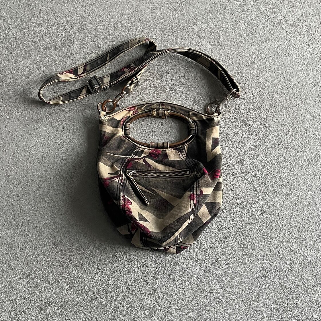 1990s archive diesel One pointed studs military shoulder bag | PAY ID
