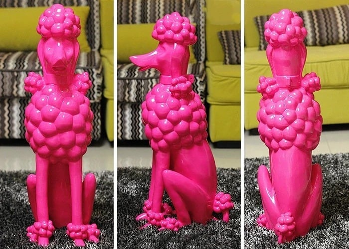 オブジェ ラグジュアリー プードル 光沢 おしゃれ かわいい インテリア