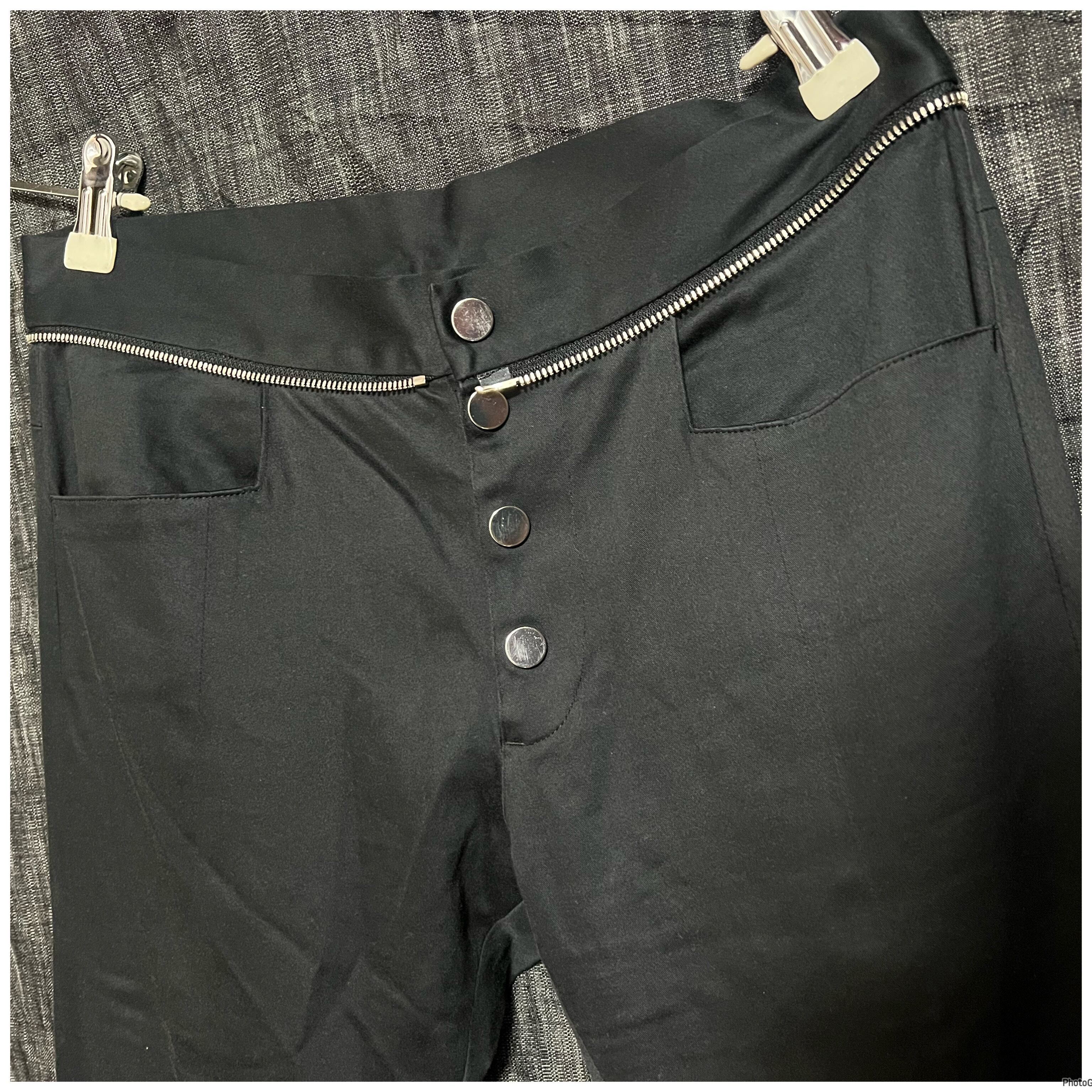 ACUOD by CHANU アクオド ジップストレッチパンツ 黒 ブラック ACUOD by CHANU アクオド ジップストレッチパンツ 黒 ブラック