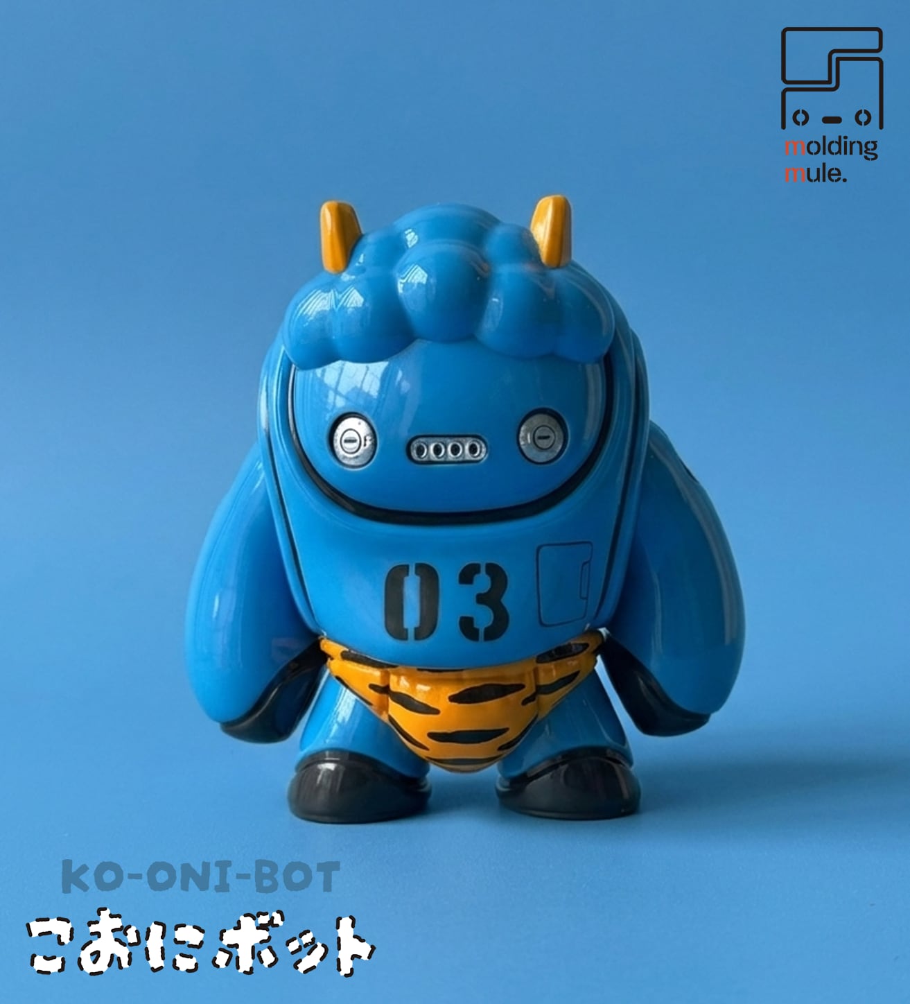 Molding Mule さいそう こおにボット GID Boyz 3号ソフビ こおにボット3号 あおおに (2ndフルカラー いろおに) | molding mule.