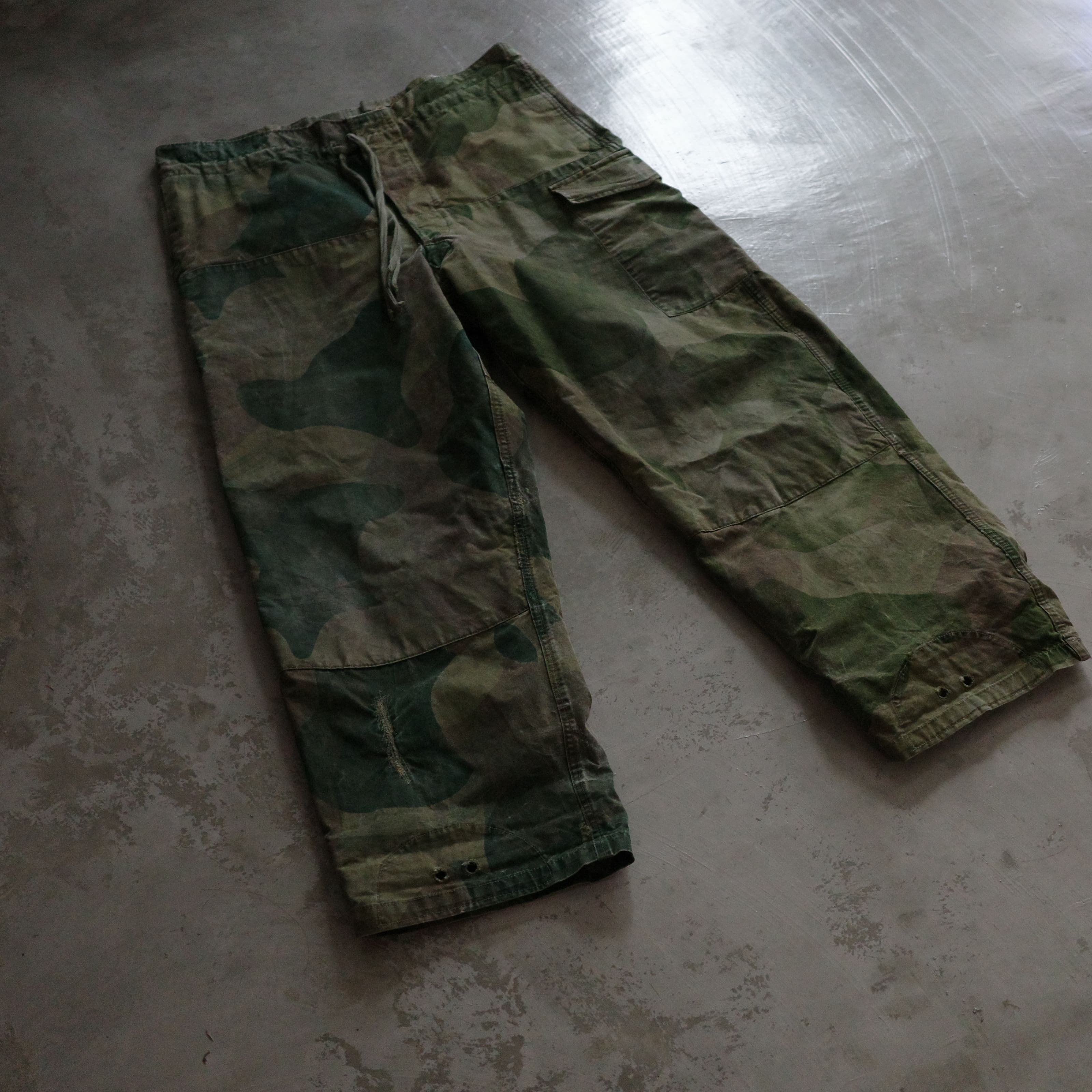 50s ベルギー軍 前期 ブラッシュストロークカモ オーバーパンツ 6 