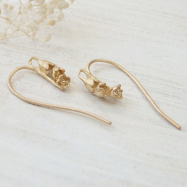 すずらんピアス(gold)