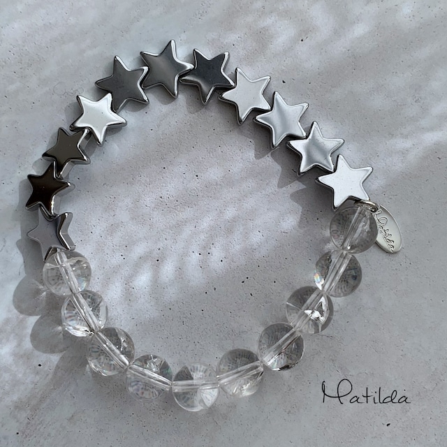 【再販】star bracelet（アイリスクォーツ）
