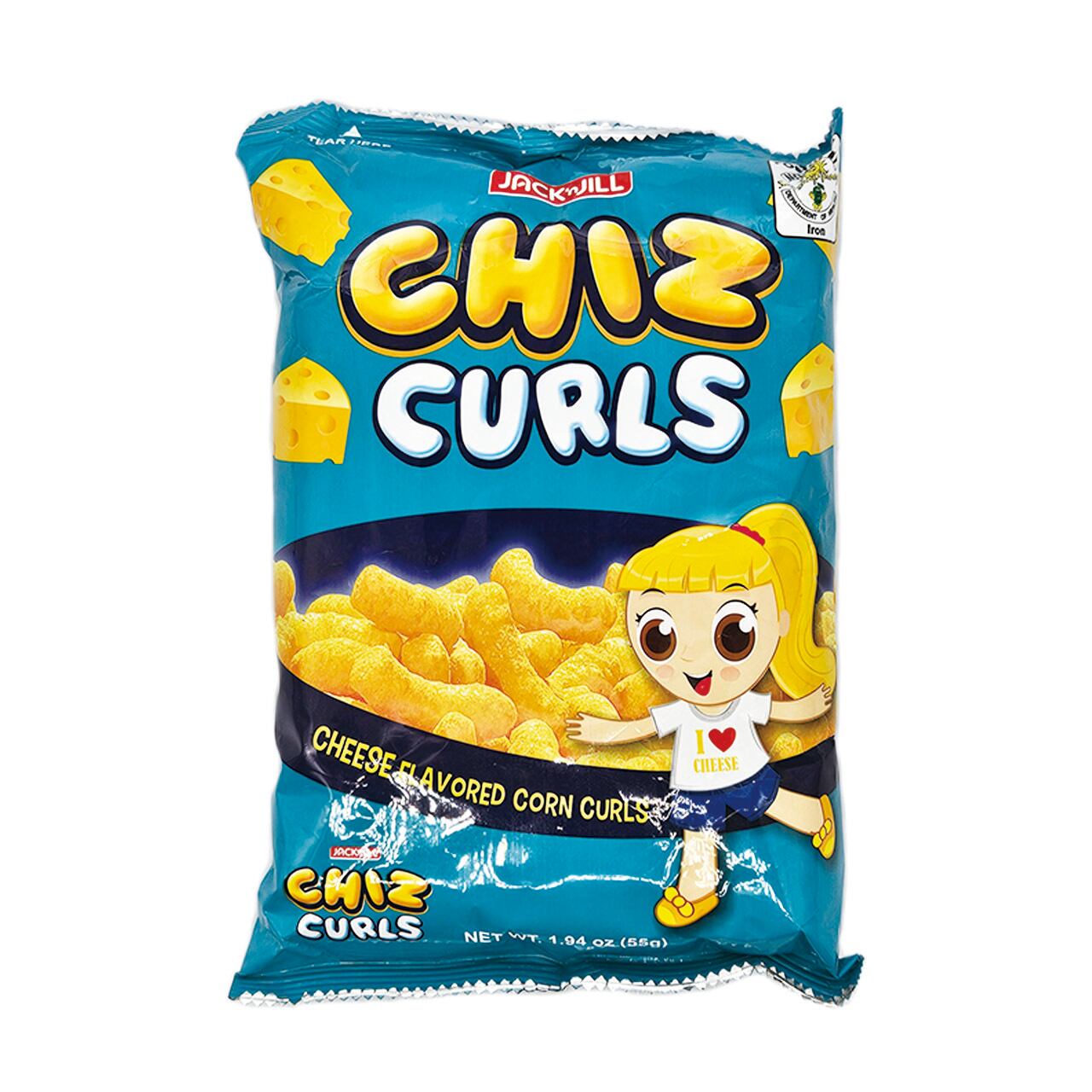 JACK’nJILL CHIZ CURLS CHEESE 55g 【チーズカールズ チーズ】