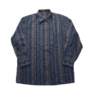 MISSONI cotton × camel botanical woven stripe shirt