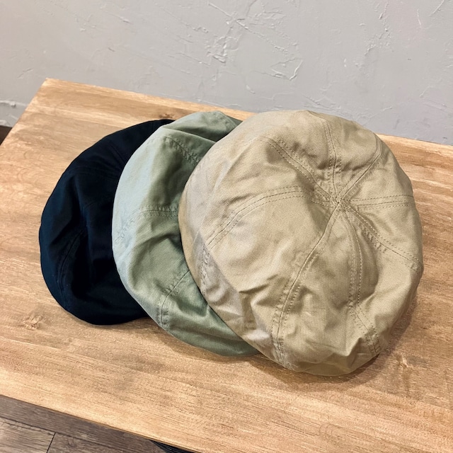 ORANGE FACE CLOTH TWIST BERET