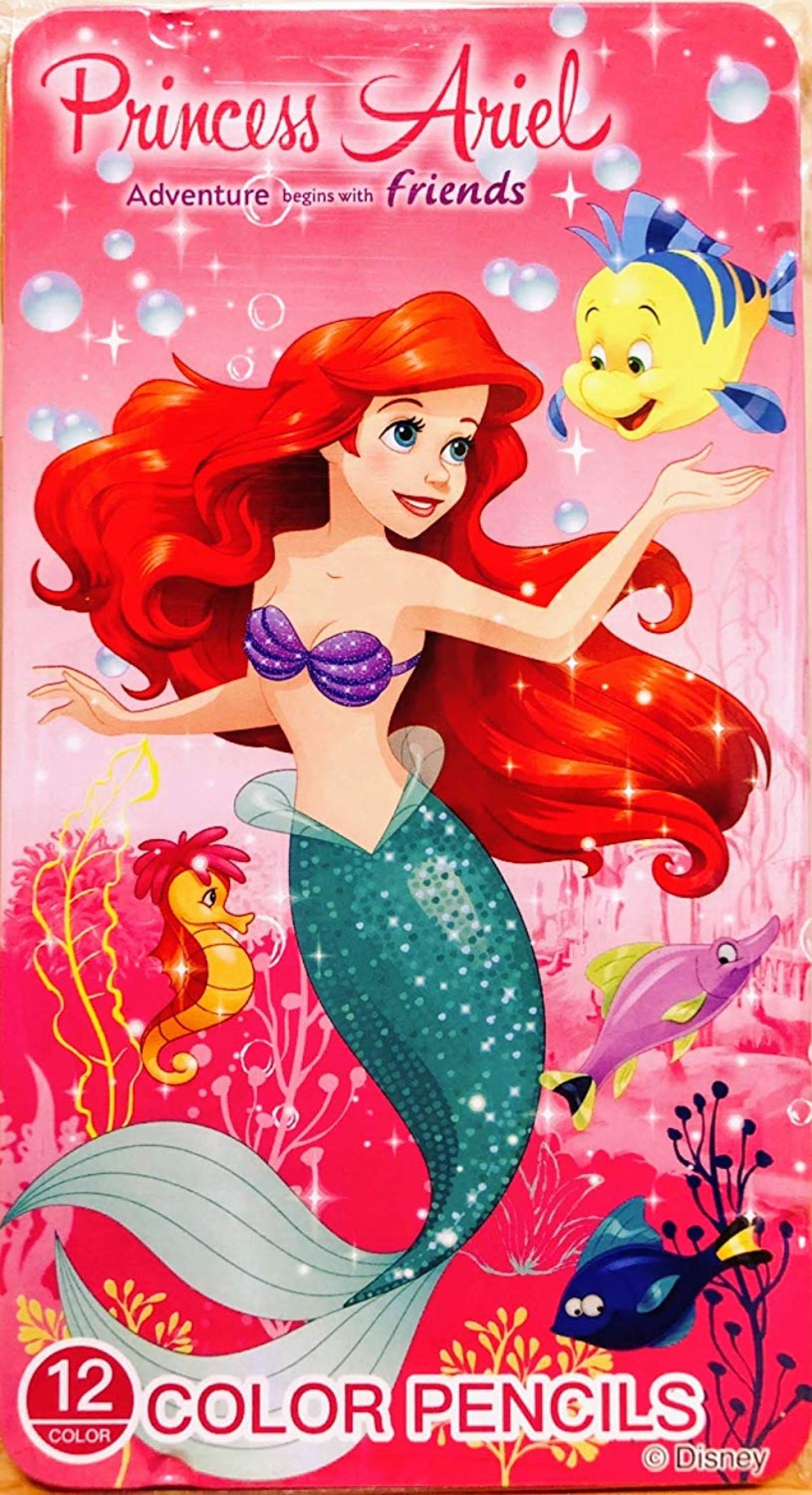 ディズニー プリンセス Disney Princess 色鉛筆 12色セット シールセット 色えんぴつ アリエル リトルマーメイド リトルマーメード 景品 お祝い プレゼント 子供会 Sol Levante ディズニー プリンセス Disney Princess 色鉛筆 12色セット シールセット 色えんぴつ アリエル リトルマーメイド リトルマーメード 景品 お祝い プレゼント 子供会 Sol Levante