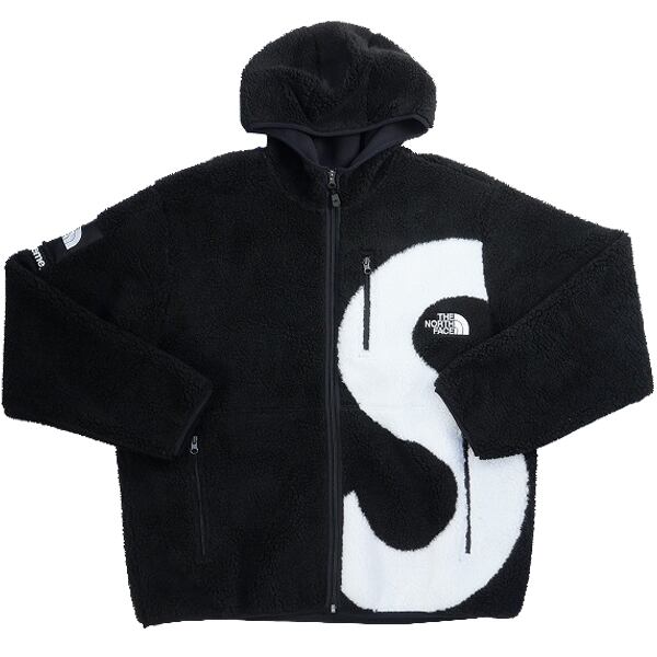 supreme S Logo Hooded Fleece Black L