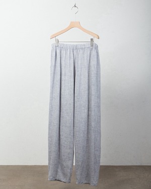 "FLAX" extra wide linen easy trousers / Made In LITHUANIA