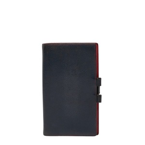 エルメス アジェンダ 手帳カバー ネイビー レッド クシュベル レディース HERMES 【中古】