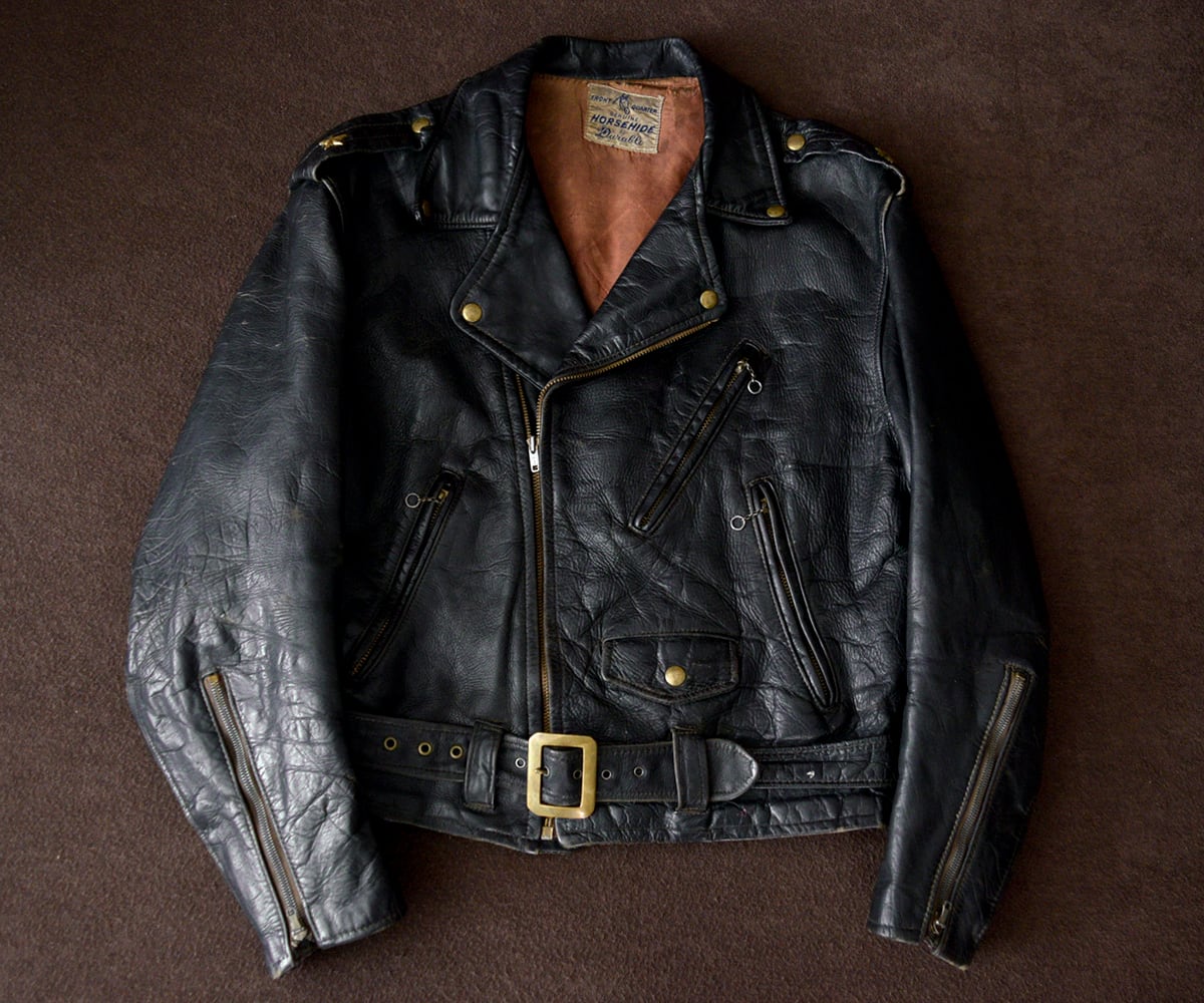 レザージャケット　80s 短丈　vintage 80-90's vintage 本革 レザーファイヤーマンジャケット ショート