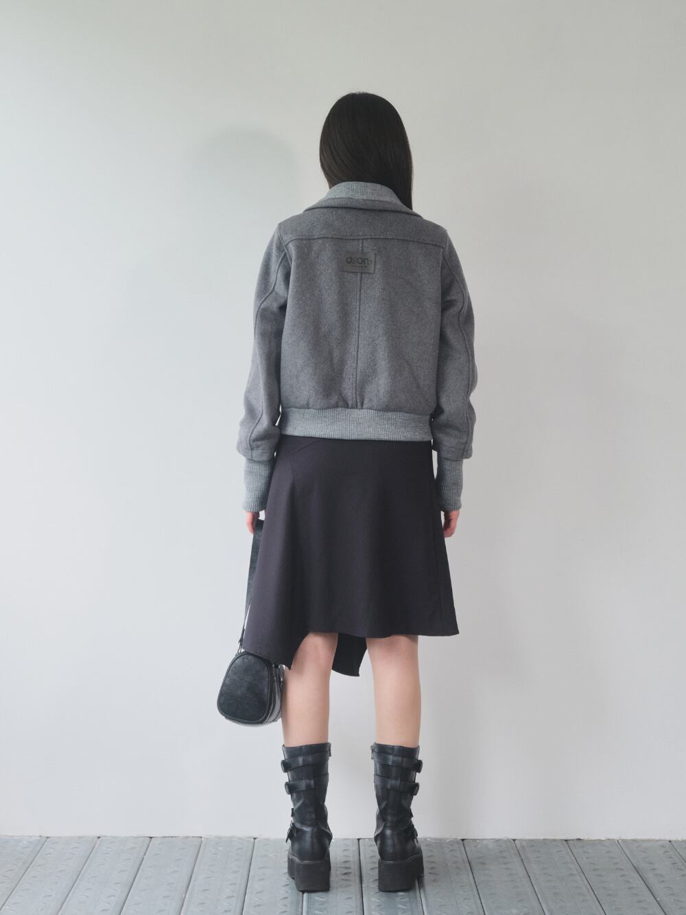 as”on] DUMBO WOOL JACKET / GRAY 正規品 韓国ブランド 韓国通販 韓国