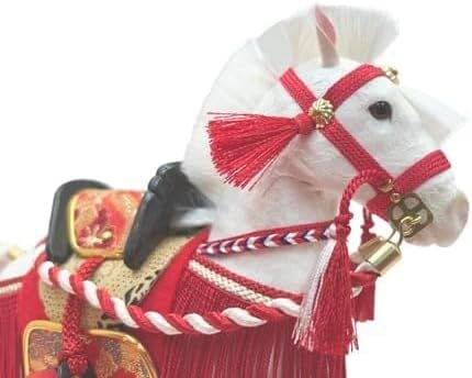 6号 奉書馬 赤房 飾り馬 五月人形 五月道具 小道具 馬飾り うま ウマ