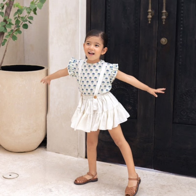 【予約】送料無料 Wonny Ribbon 26 s/s Mia skirt (blue/yellow/light beige/pink/light purple)