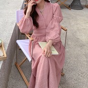 Romantic Atmosphere Pink Dress 5029