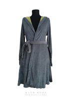 Gray&Lime Denizli double faced cotton Bathrobe デニズリコットンダブルフェイスバスローブ グレー&ライム