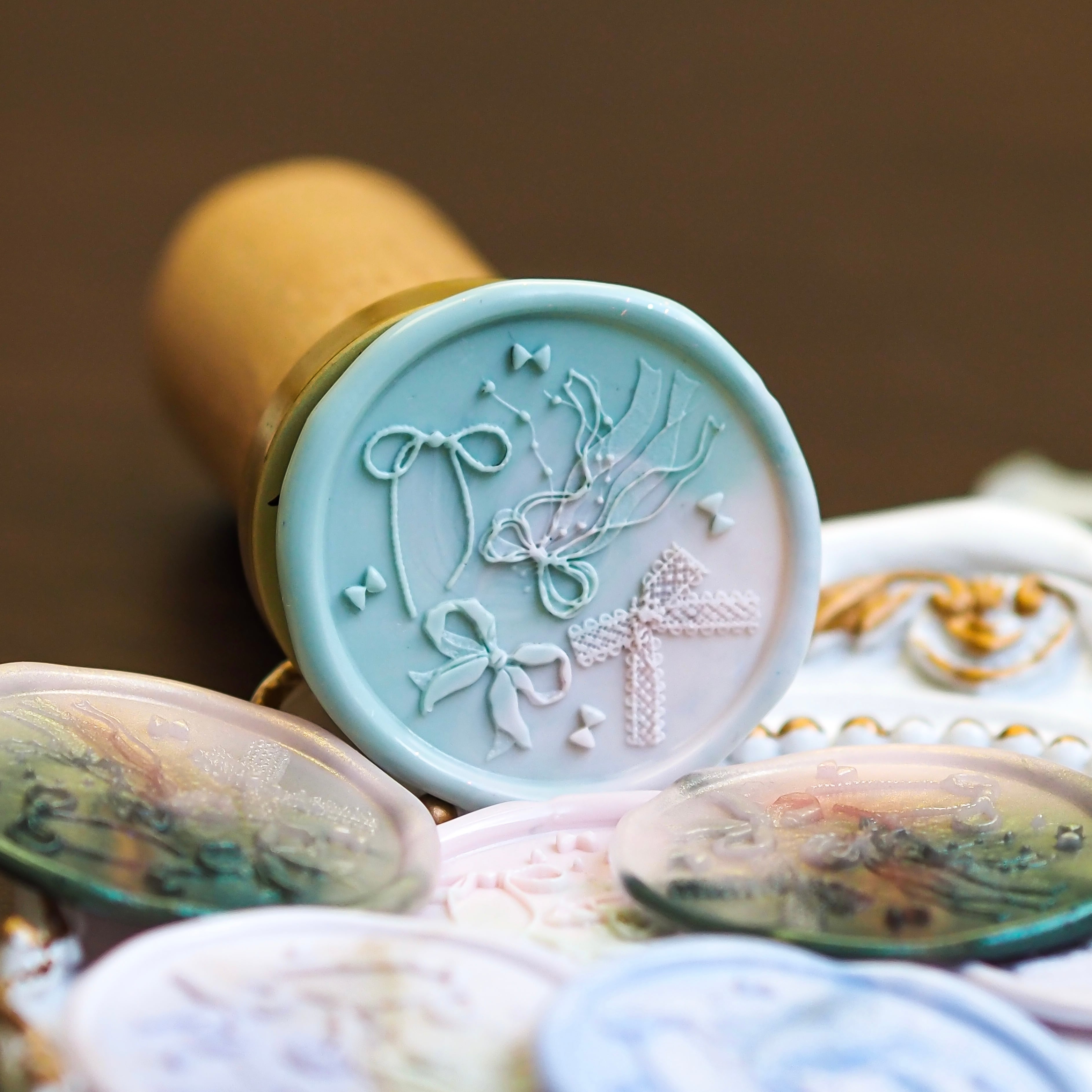 【限定入荷】舞い散るリボン - Scattered Ribbons|シーリングスタンプ