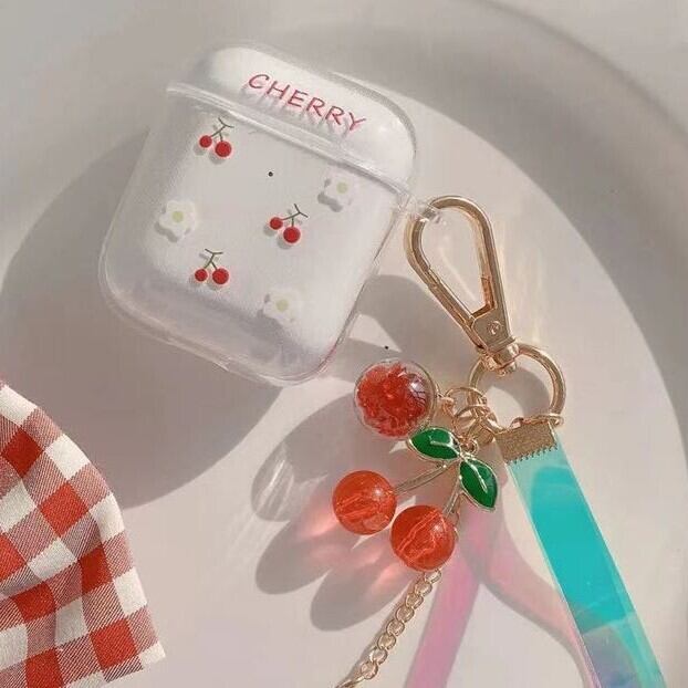送料無料 可愛く持ち運べる Airpodsケース 可愛い さくらんぼ カラフル 果物 チェリー イヤホン ケース アクセサリー 雑貨 小物 Lamitte Deco トレンド 韓国ファッション ショップ Base店