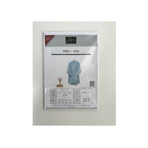 【予約】型紙のみ｜P853｜Shirt｜55〜88サイズ｜商用利用OK