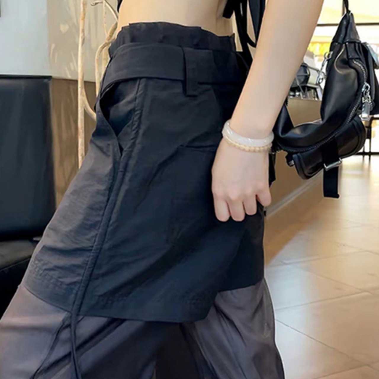 Fake two-piece casual pants (ME365)