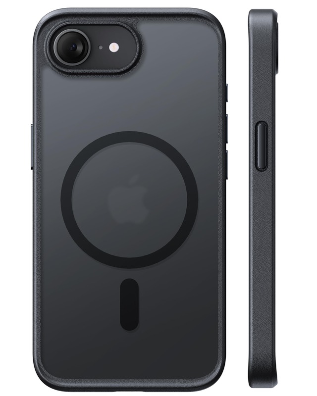 TORRAS iPhone se se2 se3 用 ケース【米軍進化耐久・高強力マグネット】 耐衝撃 強力な磁力 マット感 黄ばみなし ストラップホール付き 黄変防止 半透明 マット 黄ばみなし ワイアレス充電対応 Guardian-Mag ブラック