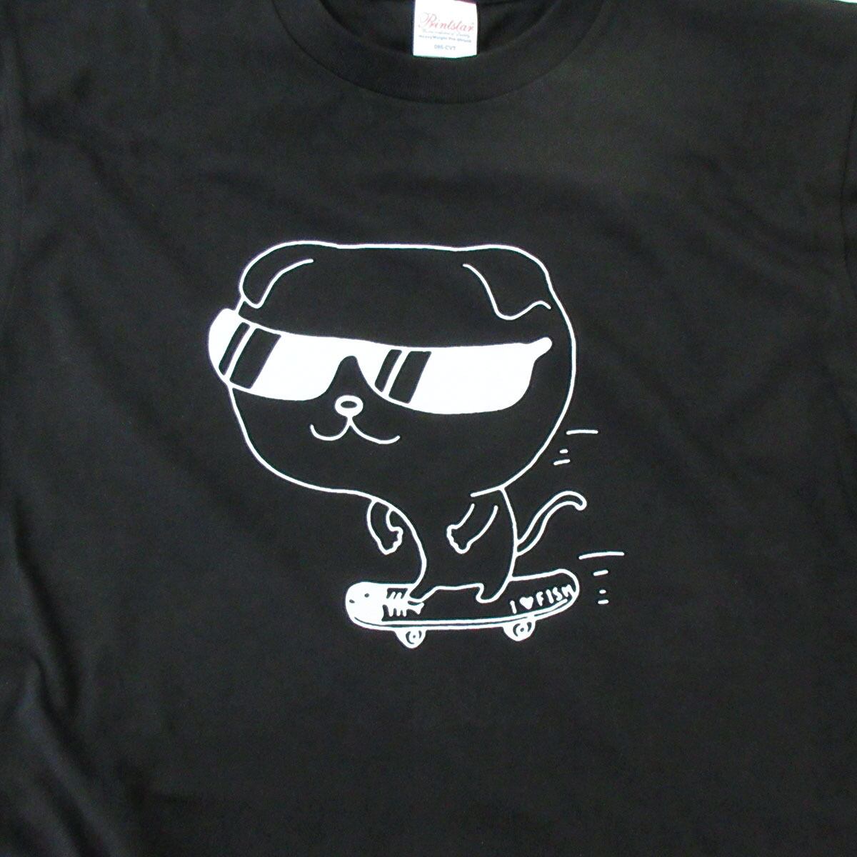 スケボーネコ Tシャツ cat22 ねこ tシャツ おもしろtシャツ 猫  ねこ アニマル ゆるキャラ ネコ好きに