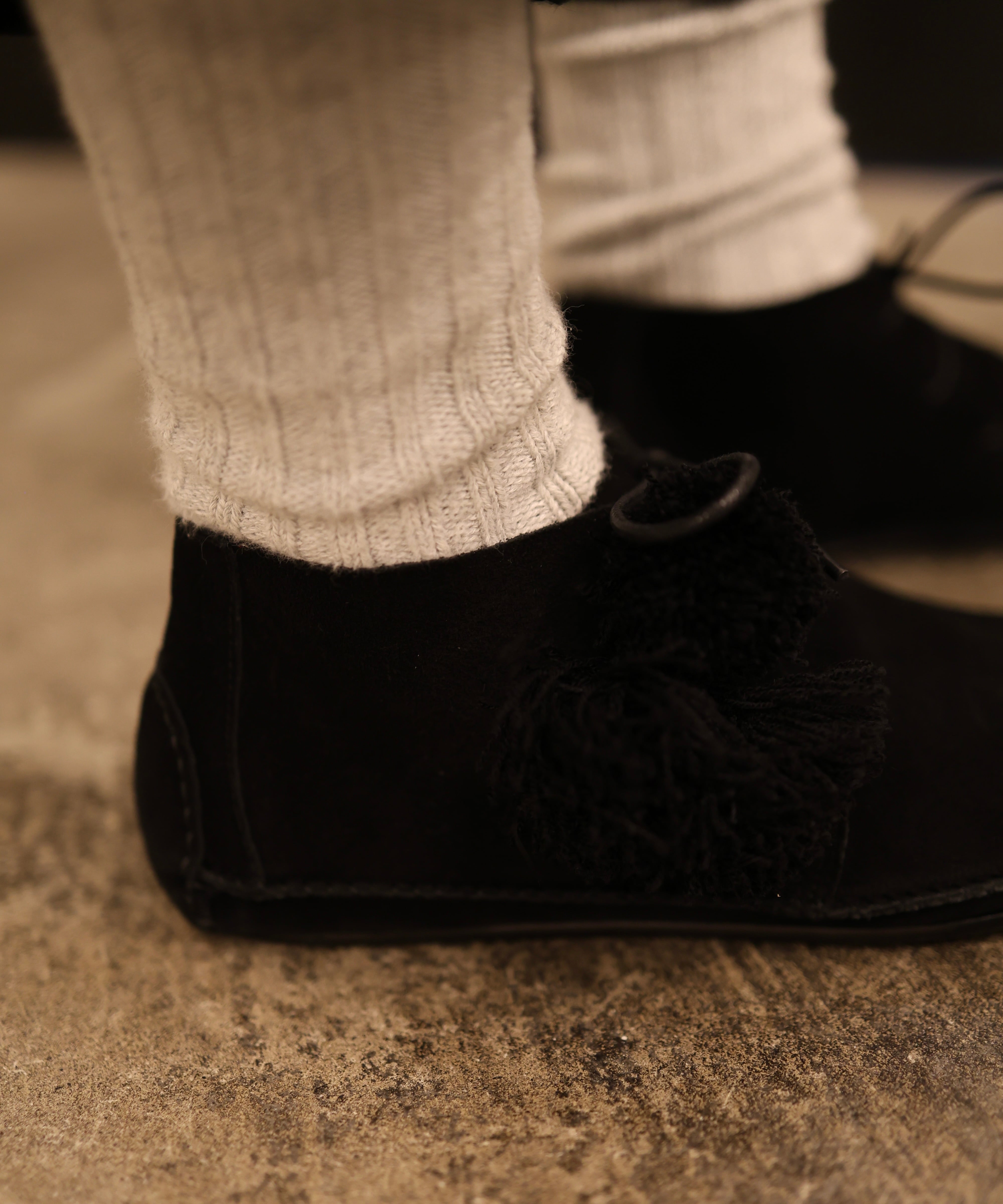 Midorikawa / MID26SS-A03 MOCCASIN CHUKKA BOOTS (BLACK