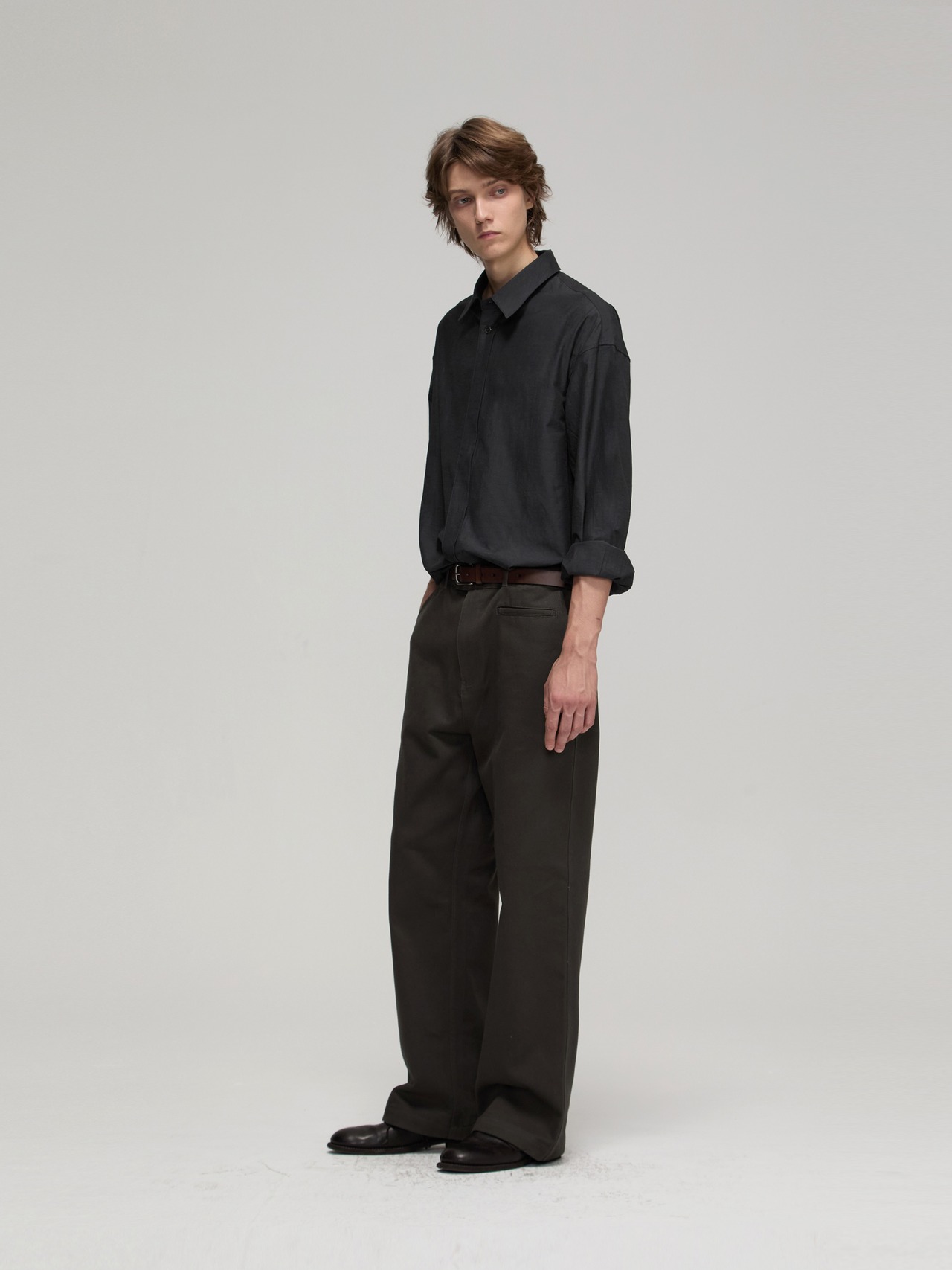 DECESOLO 26AW 比翼仕立て ロングスリーブシャツ