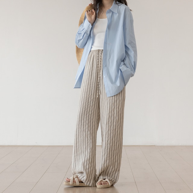 Linen Striped Pants KRE1738