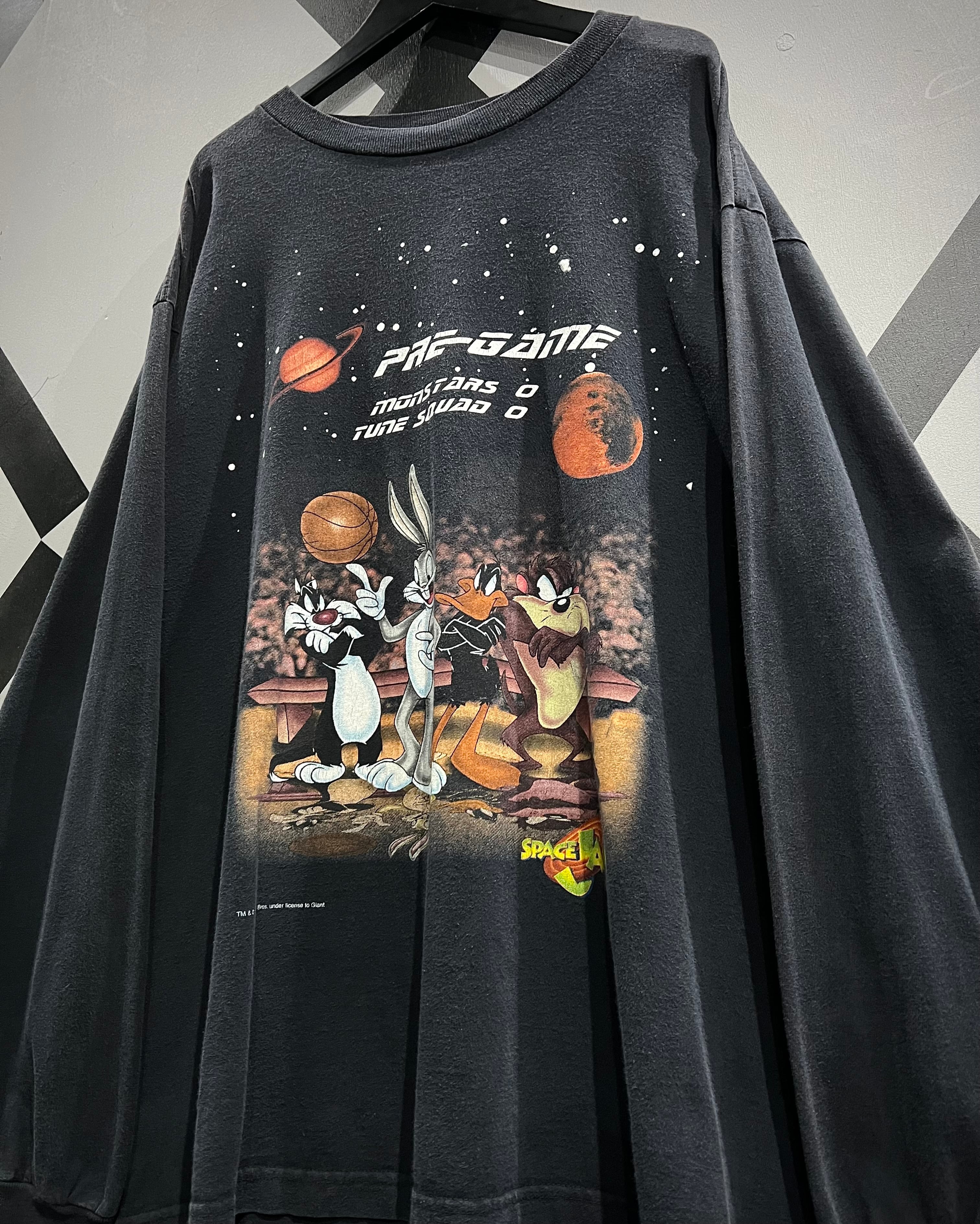 X VINTAGE】90's “SPACE JAM” Vintage Loose L/S T-Shirt | Caka(カカ