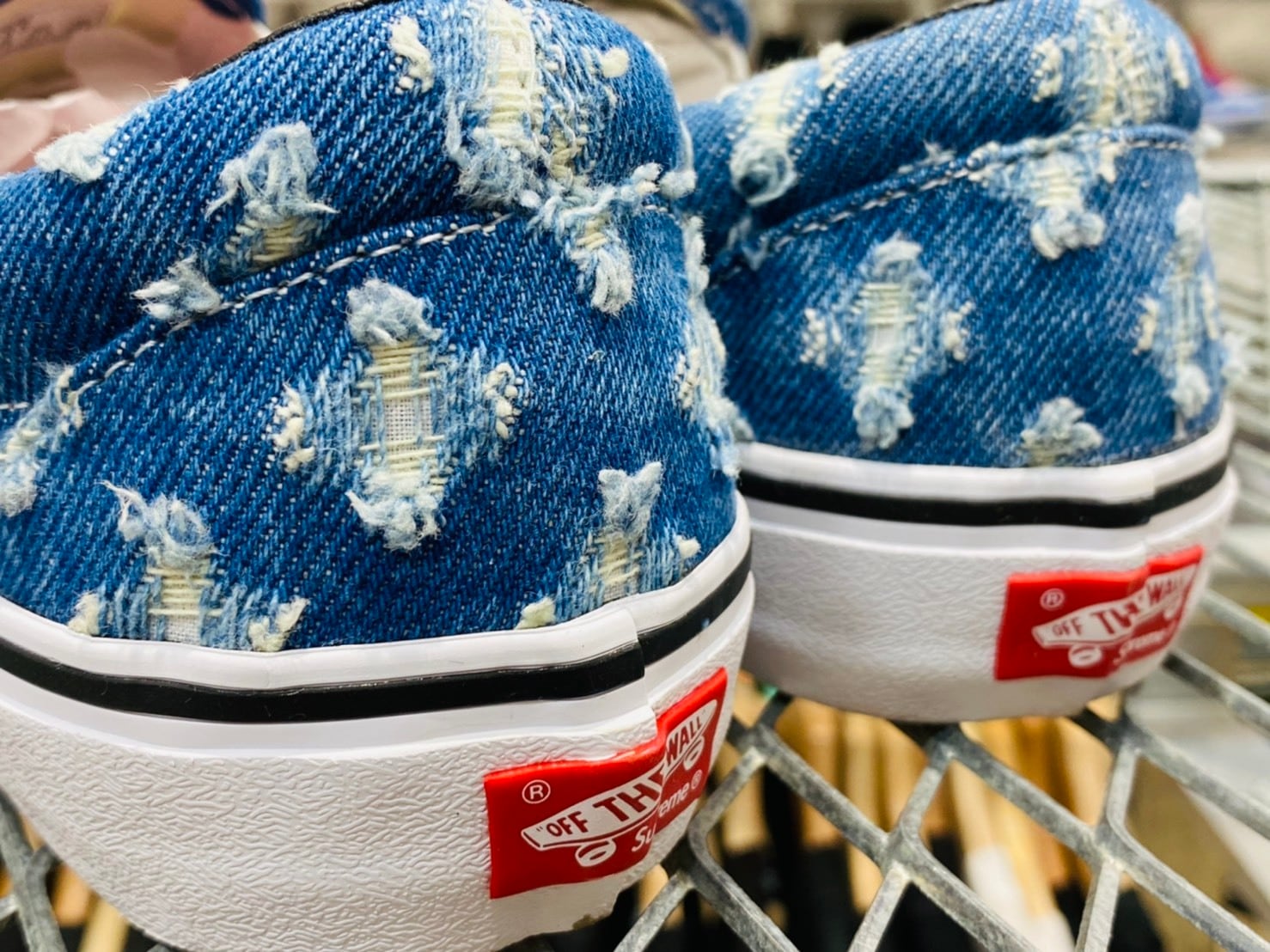 Supreme VANS HOLE PUNCH DENIM Slip-ON Pro 26.5cm 105 8640 | BRAND 