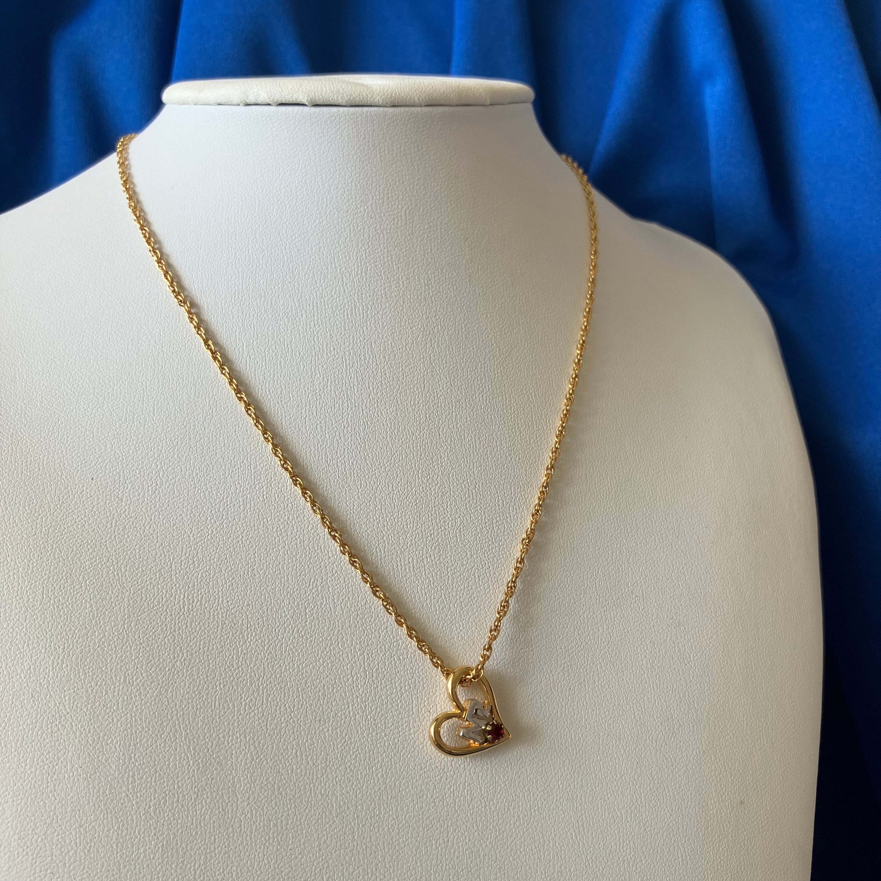 NINA RICCI” heart necklace[n-66] ヴィンテージネックレス | LEO