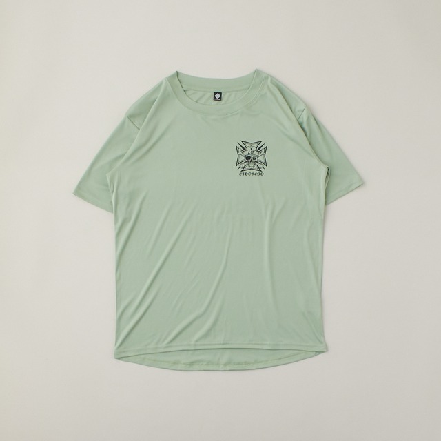 ELDORESO(エルドレッソ) Lsd Bone Tee(Smoke Green)  メンズ・レディース ドライ半袖Tシャツ