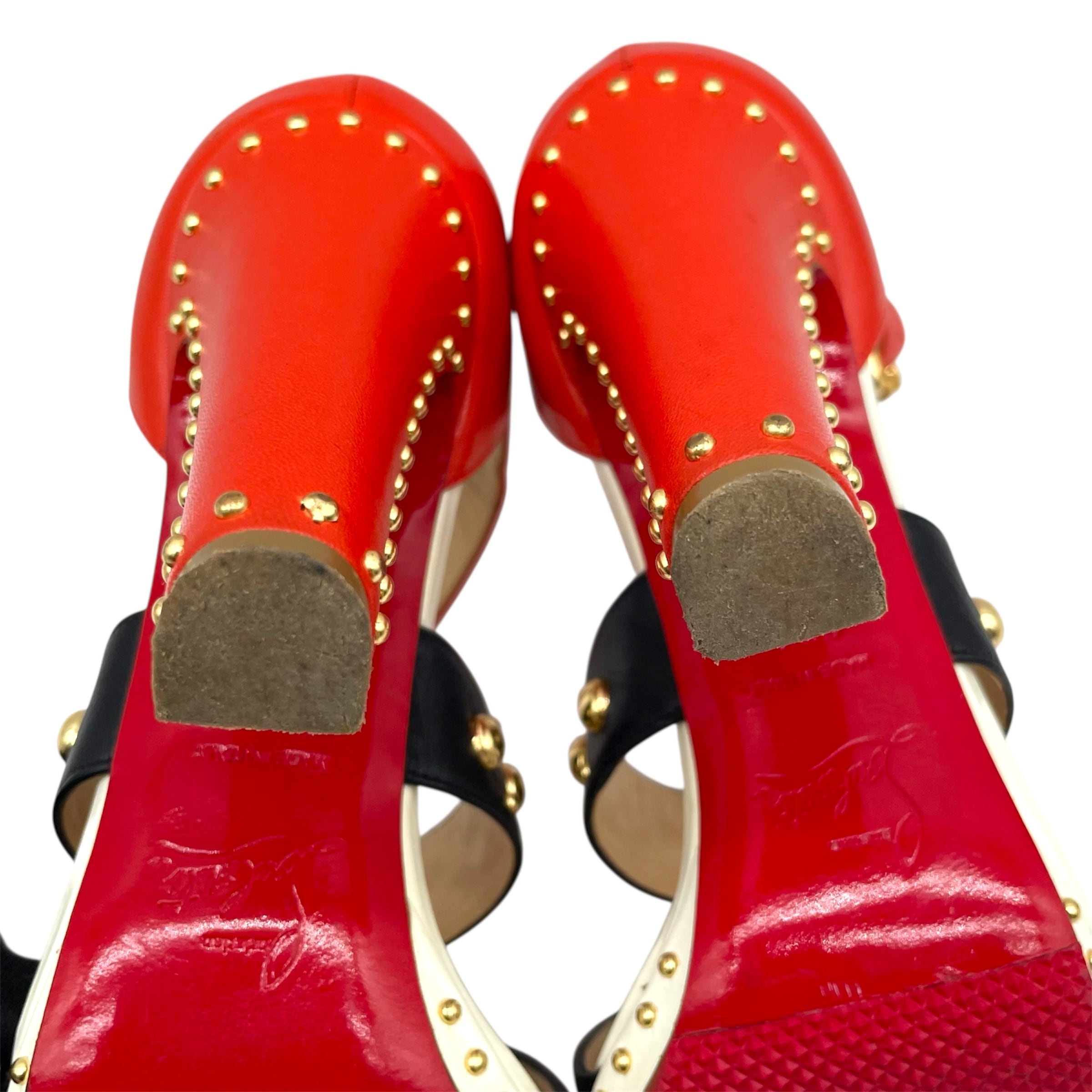Christian Louboutin ルブタン サンダル スタッズ 36 1/2 23.5cm